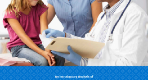 MDH-MNAPCD report cover showing a doctor smiling and talking to a child patient and a caregiver