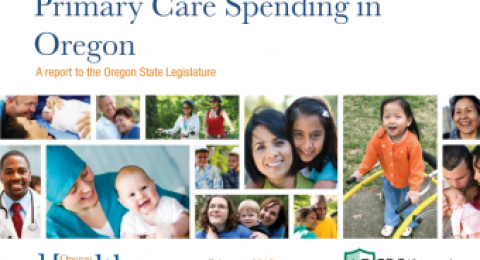 Primary Care spending in Oregon website screenshot