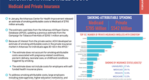 Arkansas Infographic: Smoking-Attributable Costs to Medicaid report cover