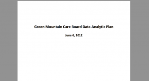 Green Mountain Care Board Data Analytic Plan
