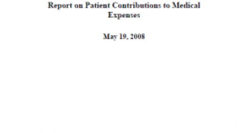 Report on Patient Contributions to Medical Expenses, NHID, May 2008