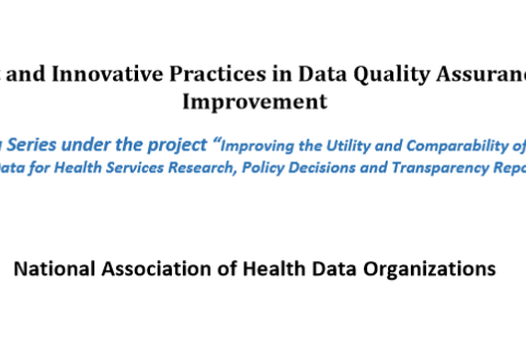 Current and Innovative Practices in Data Quality Assurance and Improvement thumbnail image