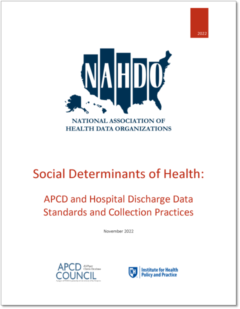 Social Determinants of Health: APCD and Hospital Discharge Data Standards and Collection Practices report