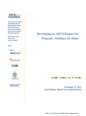 Developing an APCD Proposal
